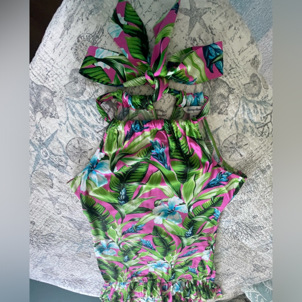 Tommy Bahama Floral Halter Style Maxi Dress - Picture 2 of 5